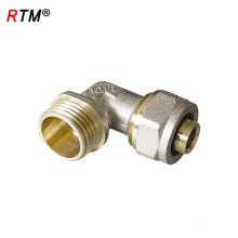 A 17 4 8 male tee press fitting brass male tee coupling for pex pipe push fit fittings